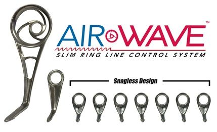 American Tackle Chrome Frame Airwave Guide Set - Spinning
