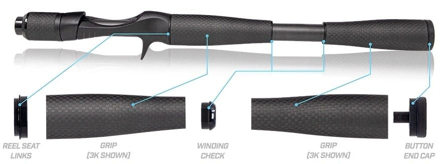 G2 Carbon Handle Split Grip Kit for AERO-16 Seat