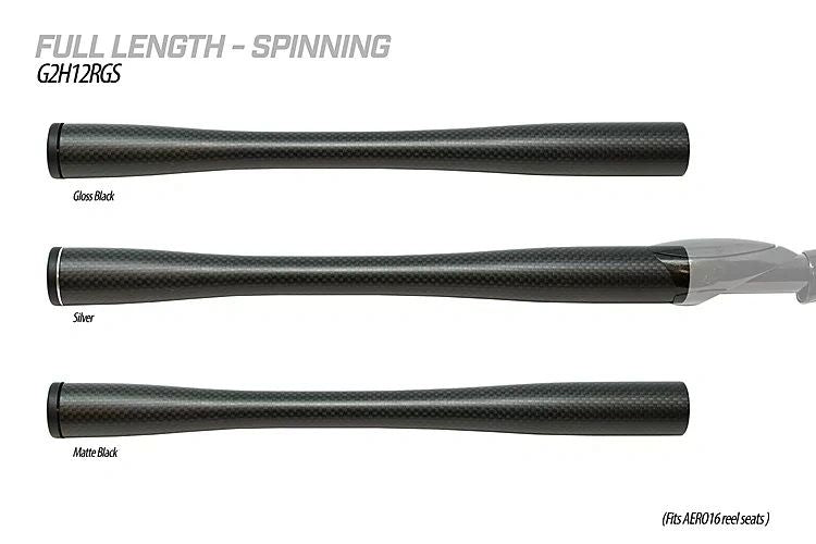 G2 Carbon 12" Full Length Handle Grip Kit for AERO-16 Seat