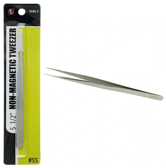 5-1/2" Non Magnetic Super Fine Point SS Tweezers