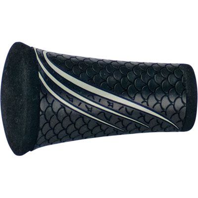Alps/Winn Split Grip Fighting Butt Flared- 2.5" - Black/Gray trim- WNSGFBF2.5-B/CGR-350