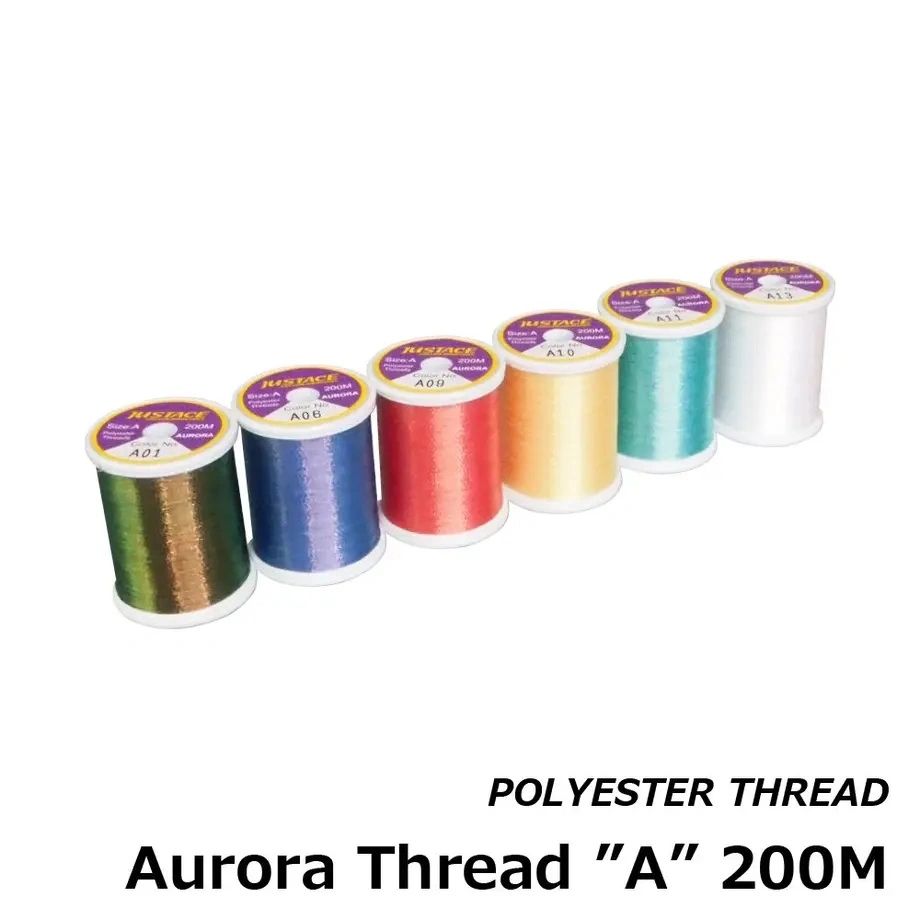 Justace "Aurora" Metallic Thread - Size A