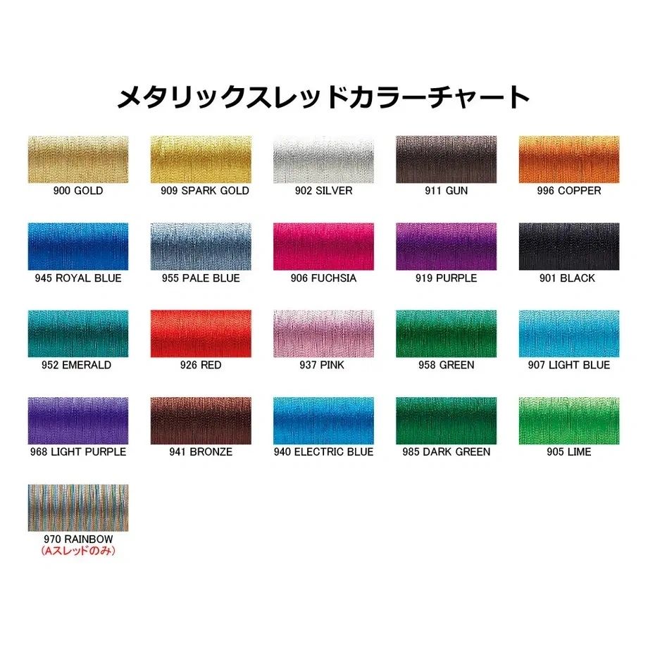 Justace Poly Metallic Thread - Size A & C