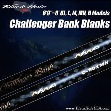 Black Hole Challenger Bank Rod Blanks