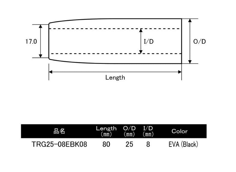 Justace TRG EVA Rear Grip for Casting Reel Seats