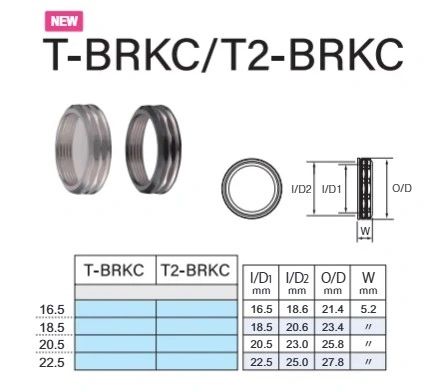 Fuji BRKC Titanium Knurled Cap Ring for TCH Hidden Thread Cover