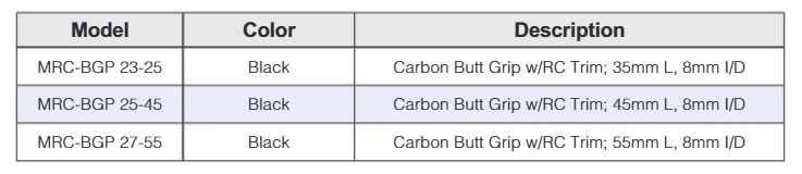 Fuji MRC-BGP Neo Carbon Butt Grip