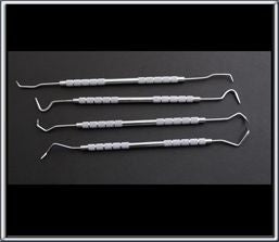 6-1/2" Double Ended Chrome Pick Set (4 pieces)