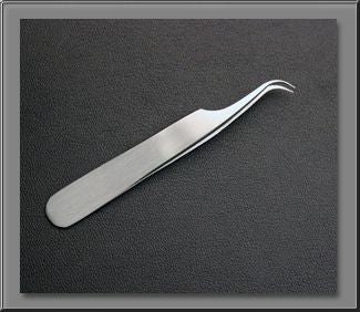 3" Stainless Steel Curved Tip Tweezers
