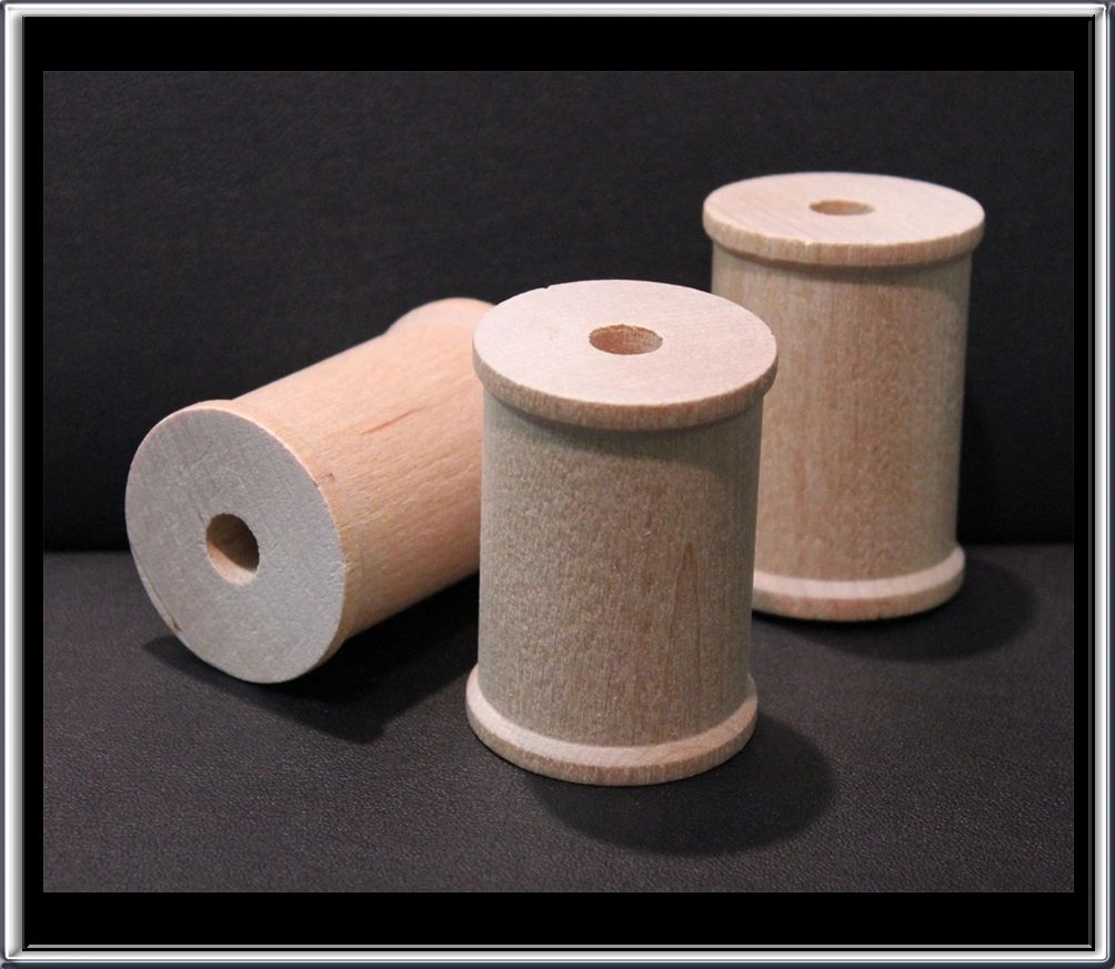 Wooden Thread Spools (set of 5)