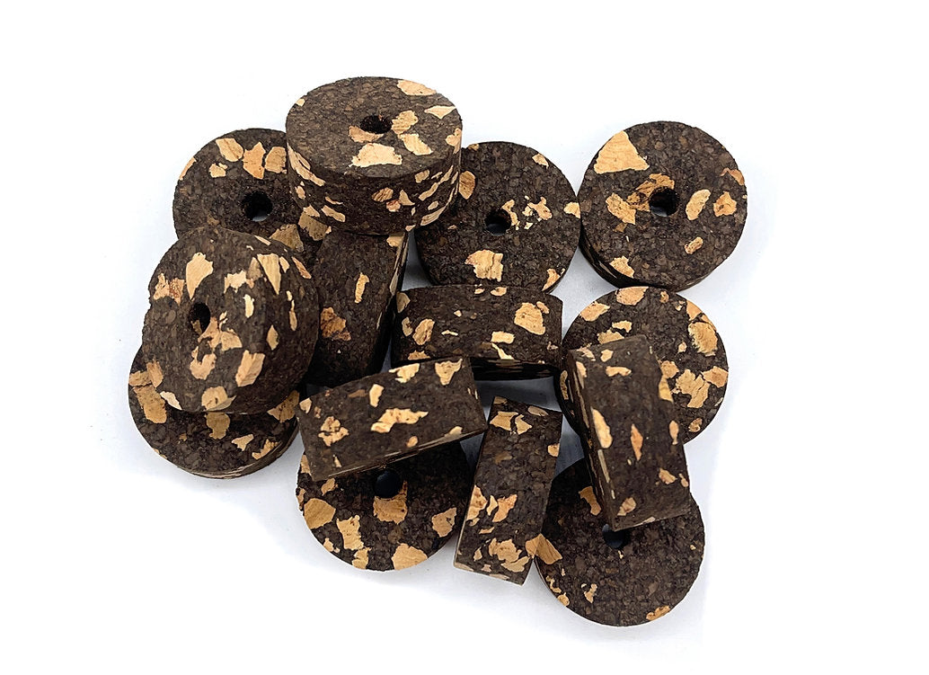 Premium Burl Cork Rings -  B&W (10 piece pack)