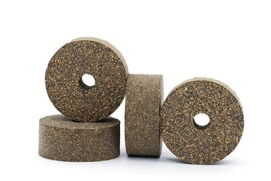 Premium Cork Rings - Black Rubber