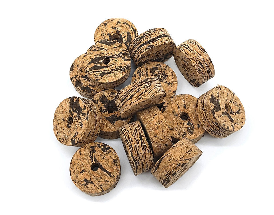 Premium Burl Cork Rings - Blackcloud (10 piece pack)