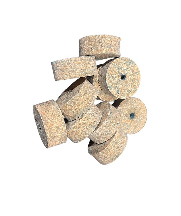 Premium Burl Cork Rings -  Blue V2 (10 piece pack)