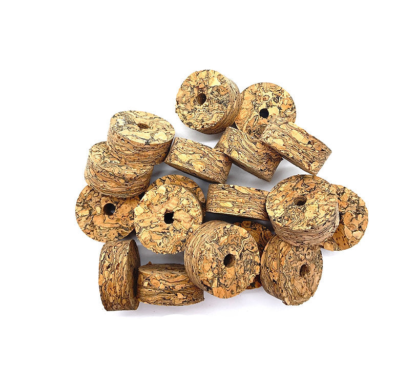 Premium Burl Cork Rings - Brown (10 piece pack)