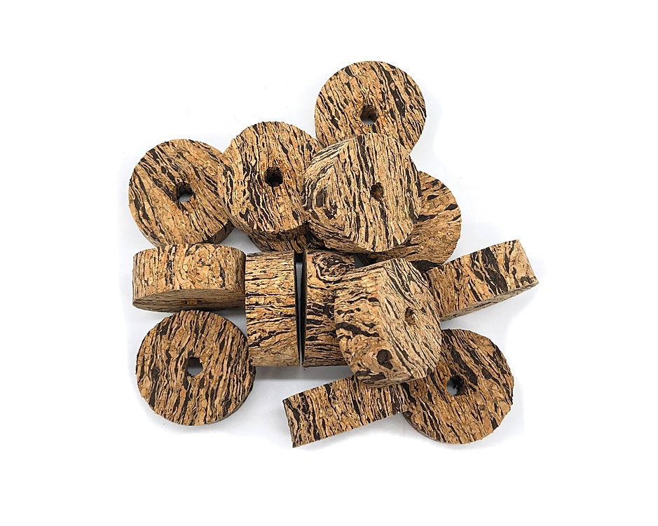 Premium Burl Cork Rings -  Cactus Vertical (10 piece pack)