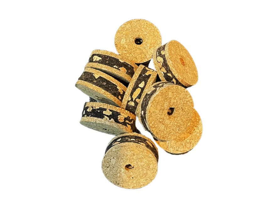 Premium Burl Cork Rings - Cookie (10 piece pack)