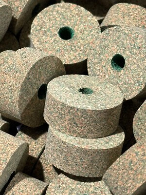 Premium Burl Cork Rings -  Green V2 (10 piece pack)