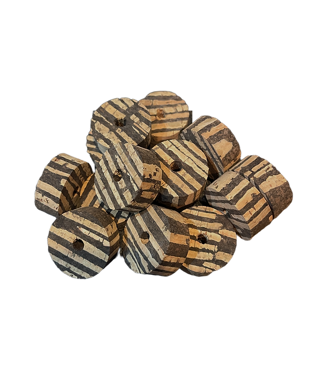 Premium Burl Cork Rings -  Lola Vertical (10 piece pack)