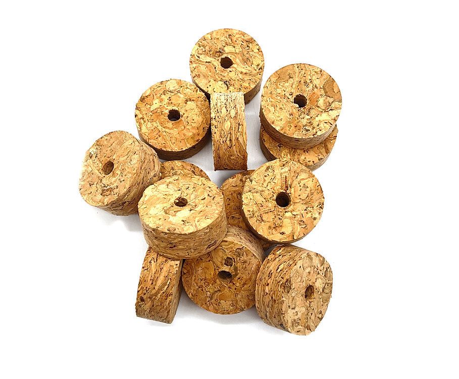 Premium Burl Cork Rings - Natural (10 piece pack)