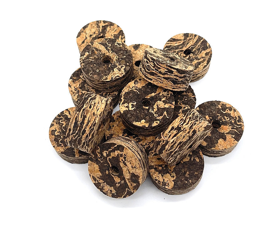 Premium Burl Cork Rings - Nightfall (10 piece pack)