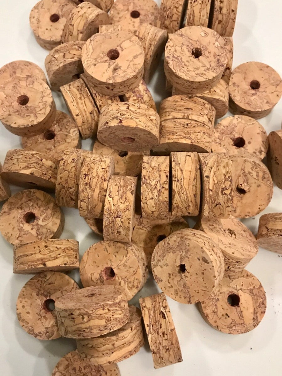 Premium Burl Cork Rings - Purple (10 piece pack)